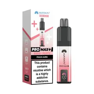 Hayati Pro Max Plus 6000 Prefilled Pod Kit - 20mg | Peach Aura